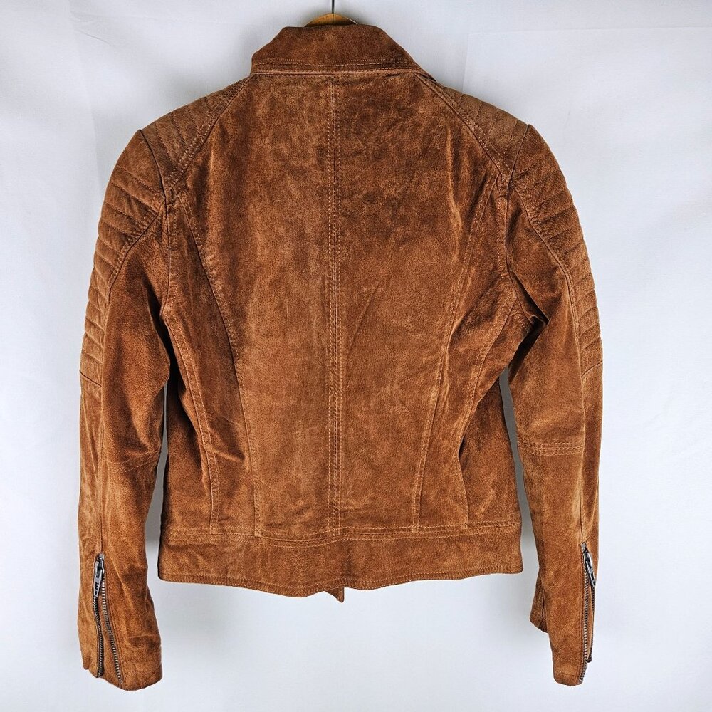 Blank NYC Brown Leather Jacket - Picture 4 of 12